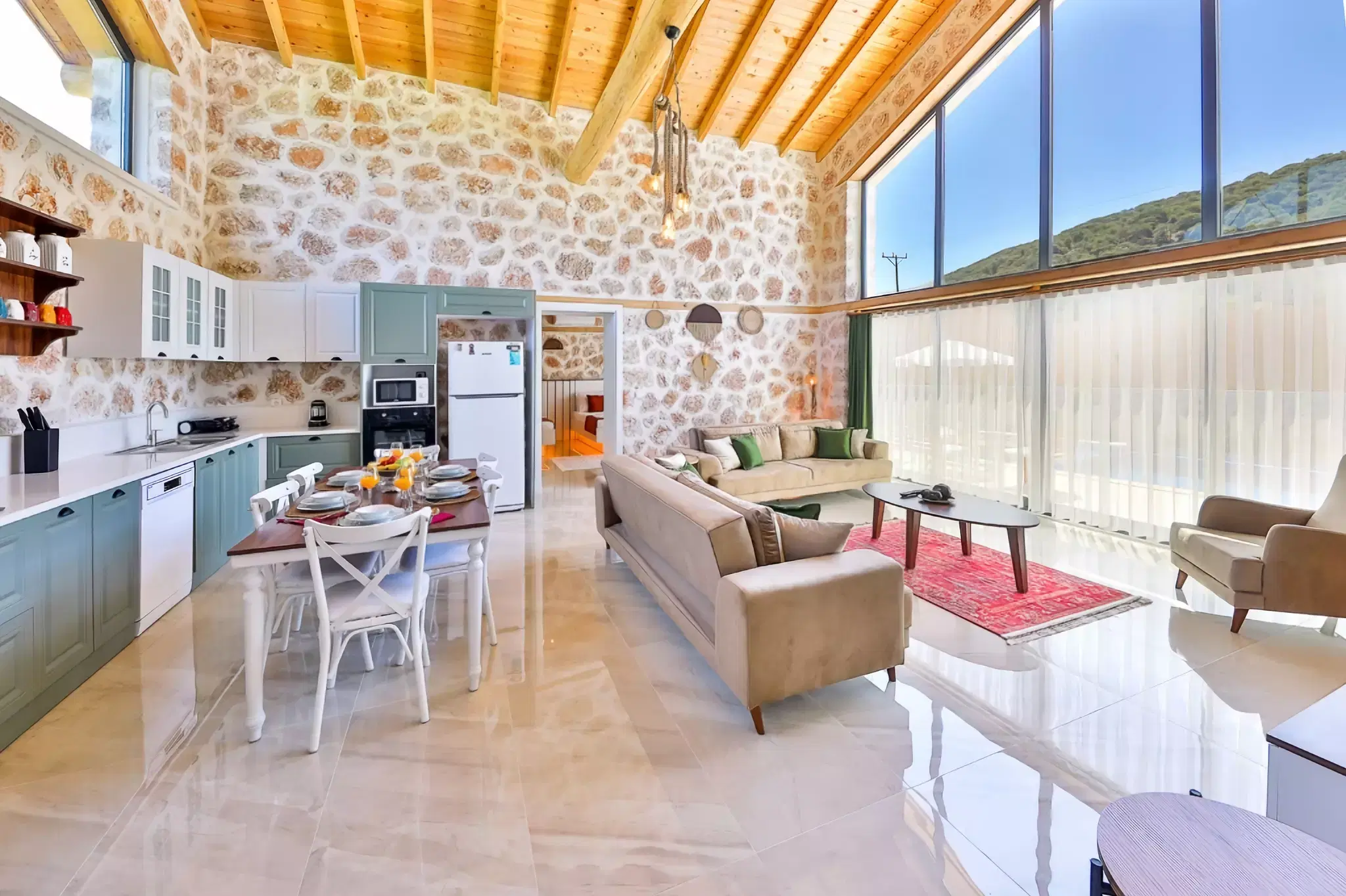 Stone Architecture Luxury Villa - Sauna, Jacuzzi & Sheltered Pool in Sarıbelen image 4 of 60