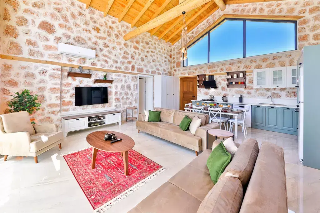 Stone Architecture Luxury Villa - Sauna, Jacuzzi & Sheltered Pool in Sarıbelen image 5 of 60